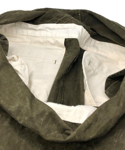 NEAT（ニート）NEAT (ニート) テントクロスオーバーオール オリーブ サイズ:50の古着・服飾アイテム