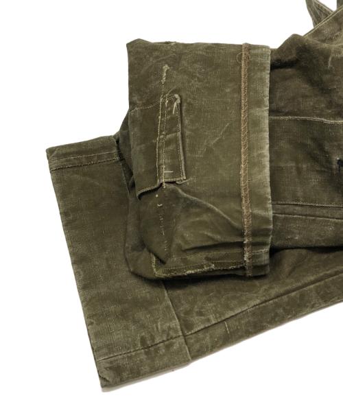 NEAT（ニート）NEAT (ニート) テントクロスオーバーオール オリーブ サイズ:50の古着・服飾アイテム