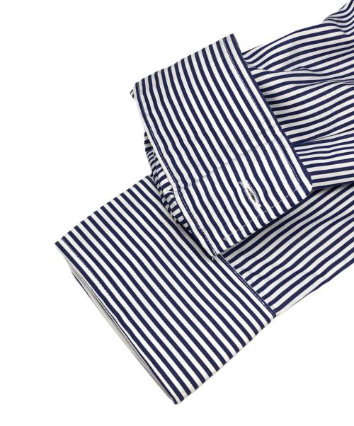 POLO RALPH LAUREN（ポロ・ラルフローレン）POLO RALPH LAUREN (ポロ・ラルフローレン) ストライプシャツ ネイビー×ホワイト サイズ:6 未使用品の古着・服飾アイテム