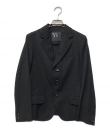 Y's（ワイズ）の古着「リネン混3Bジャケット」｜ブラック
