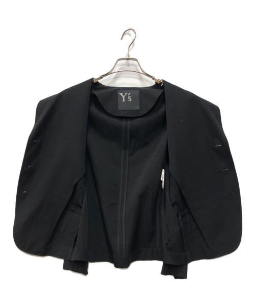 Y's（ワイズ）Y's (ワイズ) リネン混3Bジャケット ブラック サイズ:1の古着・服飾アイテム