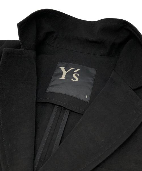 Y's（ワイズ）Y's (ワイズ) リネン混3Bジャケット ブラック サイズ:1の古着・服飾アイテム