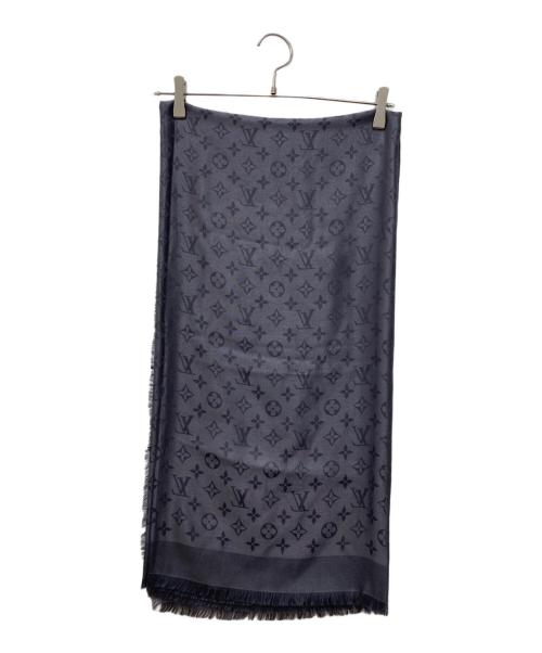 LOUIS VUITTON（ルイ ヴィトン）LOUIS VUITTON (ルイ ヴィトン) モノグラム アントラシット シルクウールストール グレー サイズ:下記参照の古着・服飾アイテム