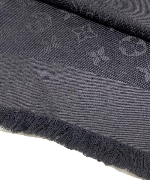 LOUIS VUITTON（ルイ ヴィトン）LOUIS VUITTON (ルイ ヴィトン) モノグラム アントラシット シルクウールストール グレー サイズ:下記参照の古着・服飾アイテム