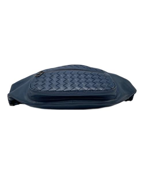 BOTTEGA VENETA（ボッテガベネタ）BOTTEGA VENETA (ボッテガベネタ) イントレチャート ボディバッグ ネイビー サイズ:下記参照の古着・服飾アイテム