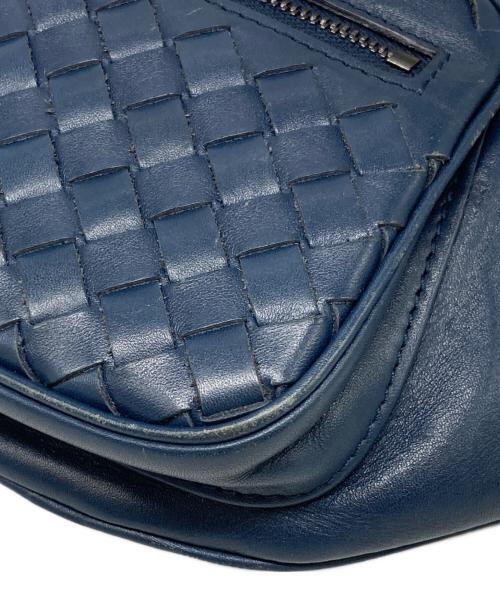 BOTTEGA VENETA（ボッテガベネタ）BOTTEGA VENETA (ボッテガベネタ) イントレチャート ボディバッグ ネイビー サイズ:下記参照の古着・服飾アイテム