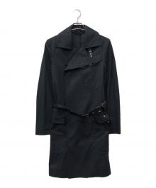 Vivienne Westwood man（ヴィヴィアン ウェストウッド マン）の古着「ミントカラートレンチコート」｜ブラック