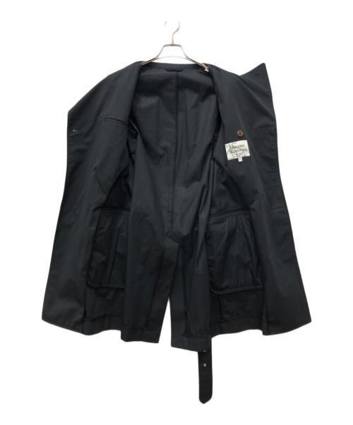 Vivienne Westwood man（ヴィヴィアン ウェストウッド マン）Vivienne Westwood man (ヴィヴィアン ウェストウッド マン) ミントカラートレンチコート ブラック サイズ:44の古着・服飾アイテム