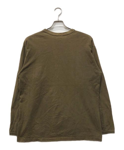 stussy（ステューシー）stussy (ステューシー) Jah Bike ラスタカラーロングスリーブカットソー カーキ サイズ:XLの古着・服飾アイテム