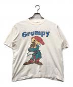 DISNEYディズニー）の古着「おこりんぼプリントTシャツ」｜ホワイト
