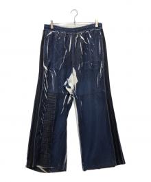 DIESEL（ディーゼル）の古着「Track pants with shadowy overprint」｜ネイビー