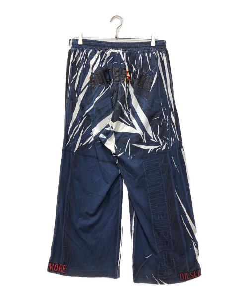 DIESEL（ディーゼル）DIESEL (ディーゼル) Track pants with shadowy overprint ネイビー サイズ:Mの古着・服飾アイテム