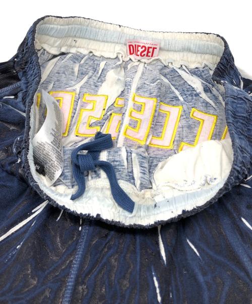 DIESEL（ディーゼル）DIESEL (ディーゼル) Track pants with shadowy overprint ネイビー サイズ:Mの古着・服飾アイテム