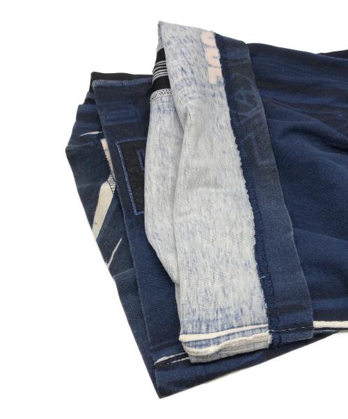 DIESEL（ディーゼル）DIESEL (ディーゼル) Track pants with shadowy overprint ネイビー サイズ:Mの古着・服飾アイテム