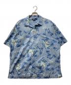 POLO RALPH LAURENポロ・ラルフローレン）の古着「CLAYTON オープンカラーシャツ」｜ブルー