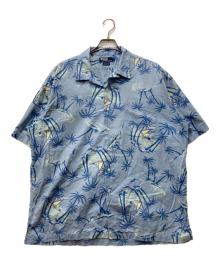 POLO RALPH LAUREN（ポロ・ラルフローレン）の古着「CLAYTON オープンカラーシャツ」｜ブルー