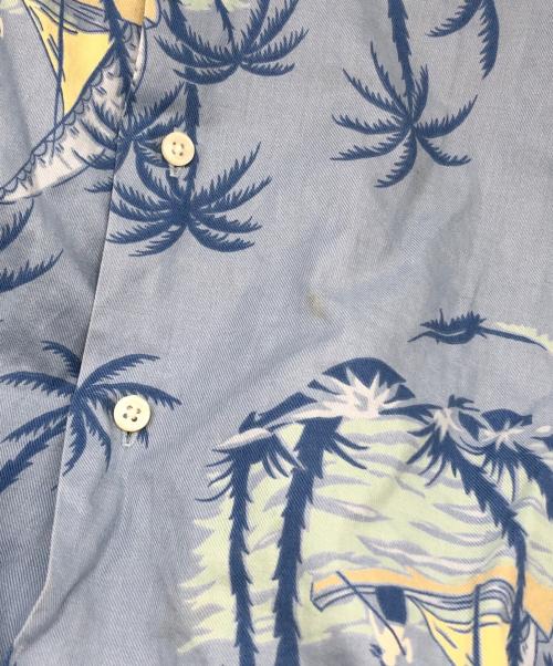 POLO RALPH LAUREN（ポロ・ラルフローレン）POLO RALPH LAUREN (ポロ・ラルフローレン) CLAYTON オープンカラーシャツ ブルー サイズ:XLの古着・服飾アイテム