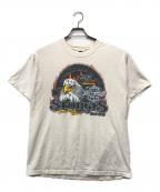HARLEY-DAVIDSONハーレーダビッドソン）の古着「イーグルプリントTシャツ」｜ホワイト