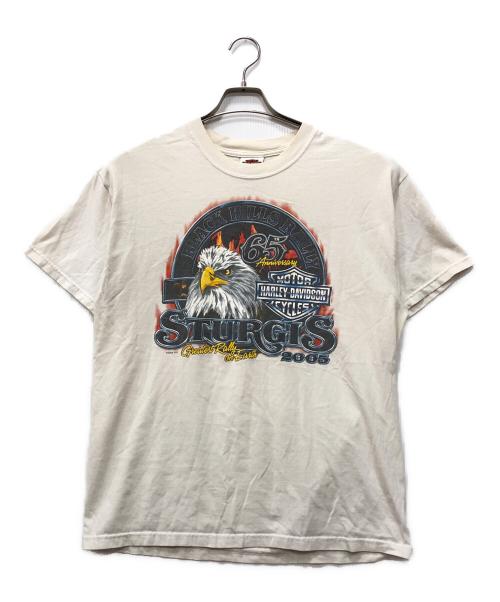 HARLEY-DAVIDSON（ハーレーダビッドソン）HARLEY-DAVIDSON (ハーレーダビッドソン) イーグルプリントTシャツ ホワイト サイズ:Lの古着・服飾アイテム