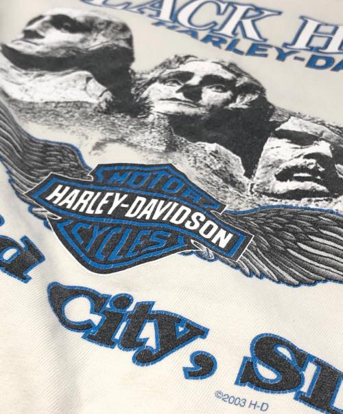 HARLEY-DAVIDSON（ハーレーダビッドソン）HARLEY-DAVIDSON (ハーレーダビッドソン) イーグルプリントTシャツ ホワイト サイズ:Lの古着・服飾アイテム
