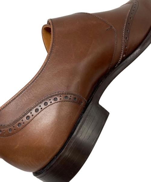 SCOTCH GRAIN（スコッチグレイン）SCOTCH GRAIN (スコッチグレイン) 匠シリーズ シングルモンクウイングチップシューズ ブラウン サイズ:26 1/2の古着・服飾アイテム