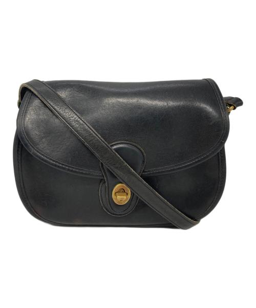 OLD COACH（オールドコーチ）OLD COACH (オールドコーチ) ターンロックレザーショルダーバッグ ブラック サイズ:下記参照の古着・服飾アイテム