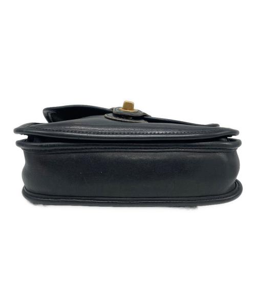 OLD COACH（オールドコーチ）OLD COACH (オールドコーチ) ターンロックレザーショルダーバッグ ブラック サイズ:下記参照の古着・服飾アイテム