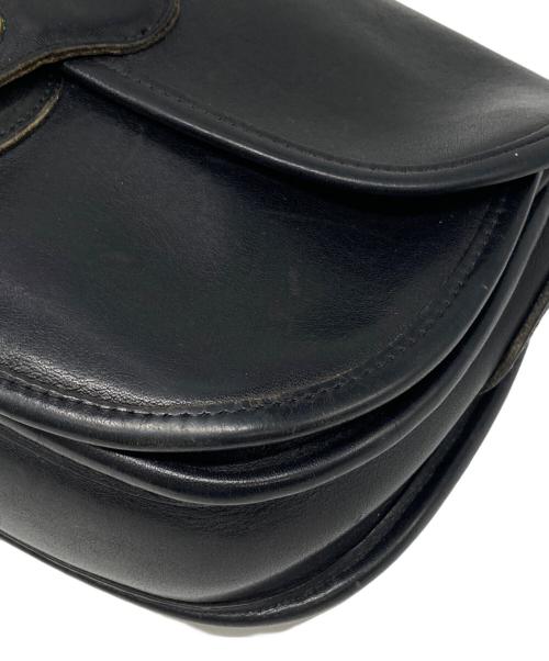 OLD COACH（オールドコーチ）OLD COACH (オールドコーチ) ターンロックレザーショルダーバッグ ブラック サイズ:下記参照の古着・服飾アイテム