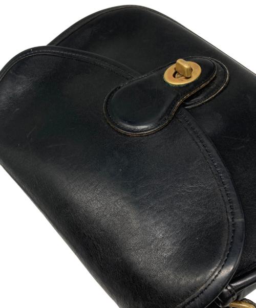 OLD COACH（オールドコーチ）OLD COACH (オールドコーチ) ターンロックレザーショルダーバッグ ブラック サイズ:下記参照の古着・服飾アイテム