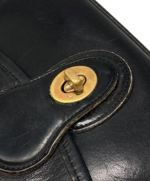 OLD COACH（オールドコーチ）OLD COACH (オールドコーチ) ターンロックレザーショルダーバッグ ブラック サイズ:下記参照の古着・服飾アイテム