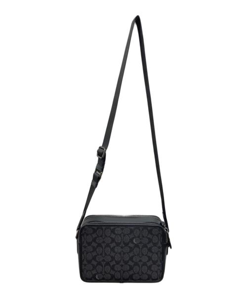 COACH（コーチ）COACH (コーチ) チャーター クロスボディ 24 シグネチャー キャンバス ブラック サイズ:下記参照の古着・服飾アイテム