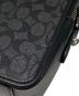 中古・古着 COACH (コーチ) チャーター クロスボディ 24 シグネチャー キャンバス ブラック サイズ:下記参照：14000円