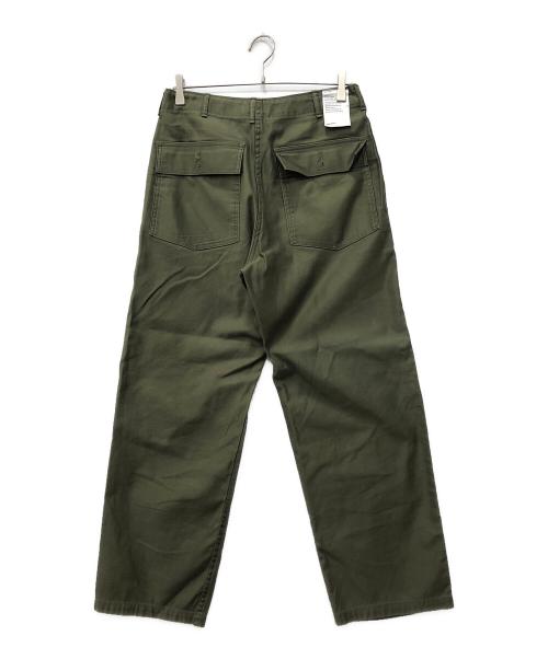 CIOTA（シオタ）CIOTA (シオタ) スビンコットンバックサテンベイカーパンツ グリーン サイズ:5の古着・服飾アイテム