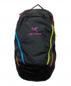 ARC'TERYX×BEAMS BOYアークテリクス×ビームスボーイ）の古着「別注 MANTSI26 バックパック」｜ブラック×マルチカラー