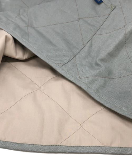 LAVENHAM（ラベンハム）LAVENHAM (ラベンハム) Linen Cotton Unwadded Thornham ノーカラーベスト グリーン サイズ:Lの古着・服飾アイテム