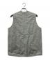LAVENHAM (ラベンハム) Linen Cotton Unwadded Thornham ノーカラーベスト グリーン サイズ:L：27000円