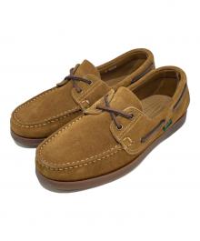 PARABOOT（パラブーツ）の古着「BARTH スウェードデッキシューズ」｜ベージュ