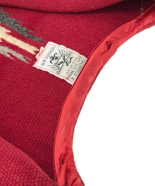 ORTEGA's（オルテガ）ORTEGA's (オルテガ) チマヨベスト レッド サイズ:40の古着・服飾アイテム