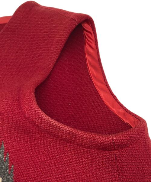 ORTEGA's（オルテガ）ORTEGA's (オルテガ) チマヨベスト レッド サイズ:40の古着・服飾アイテム