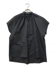 theory luxe（セオリーリュクス）の古着「Luxe Cotton Kate Blouse」｜ブラック