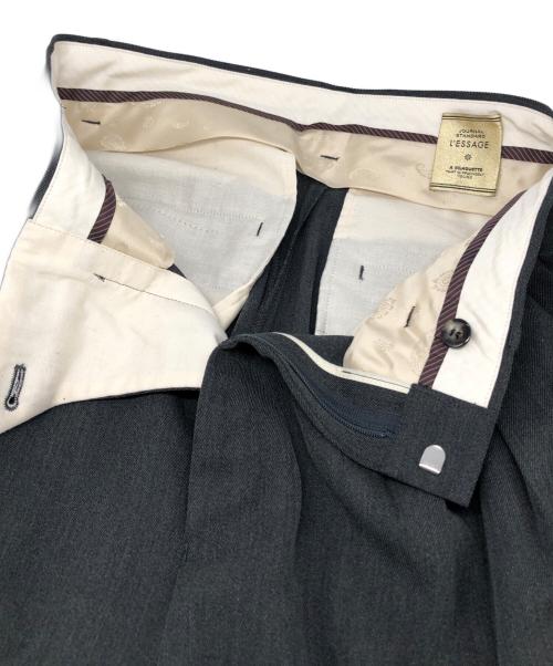 journal standard L'essage（ジャーナルスタンダード レサージュ）journal standard L'essage (ジャーナルスタンダード レサージュ) ヴィスポリギャバ パンツ グレー サイズ:38の古着・服飾アイテム