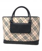 BURBERRYバーバリー）の古着「ノバチェックトートバッグ」｜ベージュ
