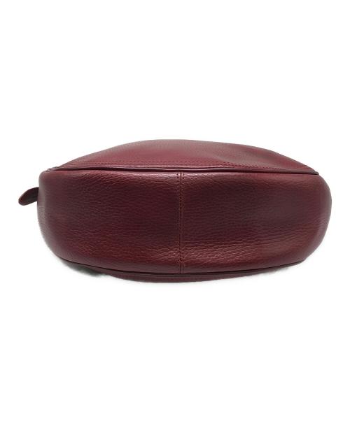 Cartier（カルティエ）Cartier (カルティエ) マストライン ハーフムーンレザーワンショルダーバッグ ボルドー サイズ:下記参照の古着・服飾アイテム