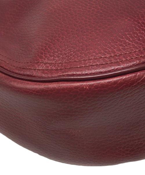 Cartier（カルティエ）Cartier (カルティエ) マストライン ハーフムーンレザーワンショルダーバッグ ボルドー サイズ:下記参照の古着・服飾アイテム