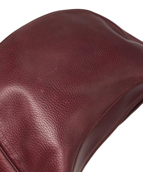 Cartier（カルティエ）Cartier (カルティエ) マストライン ハーフムーンレザーワンショルダーバッグ ボルドー サイズ:下記参照の古着・服飾アイテム