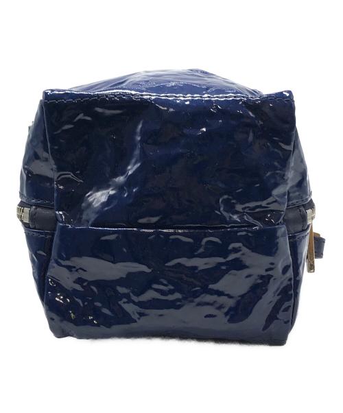 PLEATS PLEASE（プリーツプリーズ）PLEATS PLEASE (プリーツプリーズ) NOUGAT エナメルショルダーバッグ ネイビー サイズ:下記参照の古着・服飾アイテム