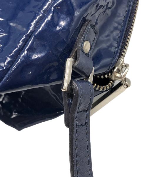 PLEATS PLEASE（プリーツプリーズ）PLEATS PLEASE (プリーツプリーズ) NOUGAT エナメルショルダーバッグ ネイビー サイズ:下記参照の古着・服飾アイテム