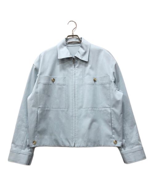 theory luxe（セオリーリュクス）theory luxe (セオリーリュクス) NEWTON TRISTA ジップブルゾン ブルー サイズ:40の古着・服飾アイテム