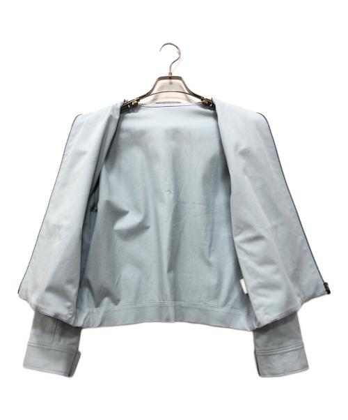 theory luxe（セオリーリュクス）theory luxe (セオリーリュクス) NEWTON TRISTA ジップブルゾン ブルー サイズ:40の古着・服飾アイテム