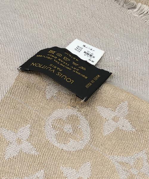 LOUIS VUITTON（ルイ ヴィトン）LOUIS VUITTON (ルイ ヴィトン) 大判スカーフ ベージュ サイズ:下記参照の古着・服飾アイテム